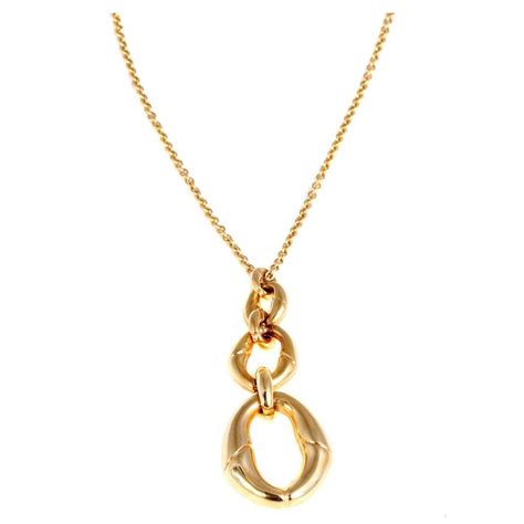 gucci gold bamboo necklace|Gucci gold jewellery necklace.